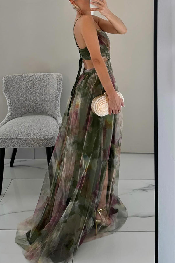 Liepa – Rochie fascinantă cu imprimeuri de flori lungi
