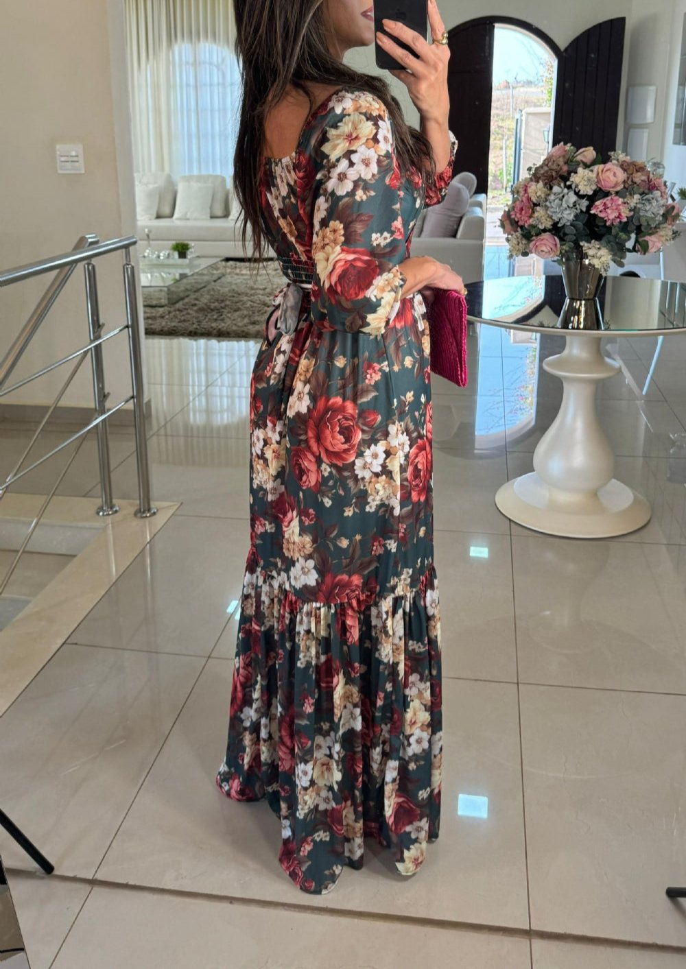 Violeta – Fall Bloom Maxi Dress