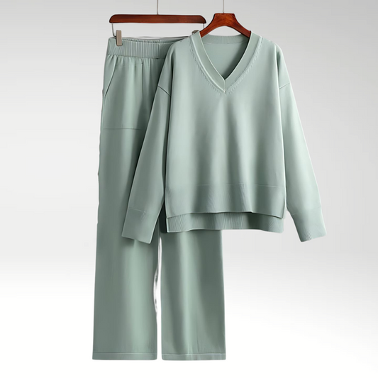 Lunira București™ | Set de lux din două piese cu decolteu în V