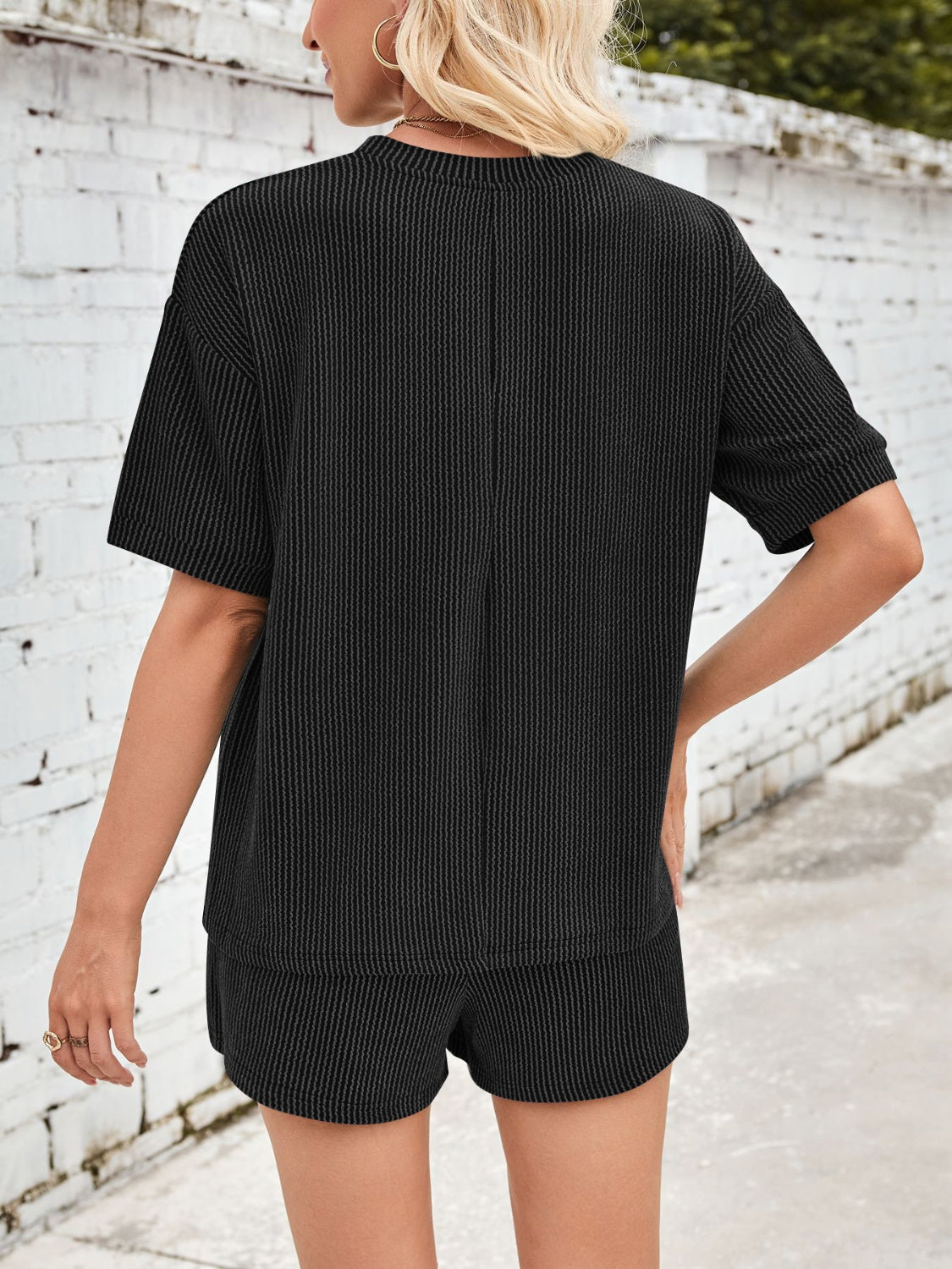 Jinte - Set de loungewear din țesătură confortabilă cu nervuri