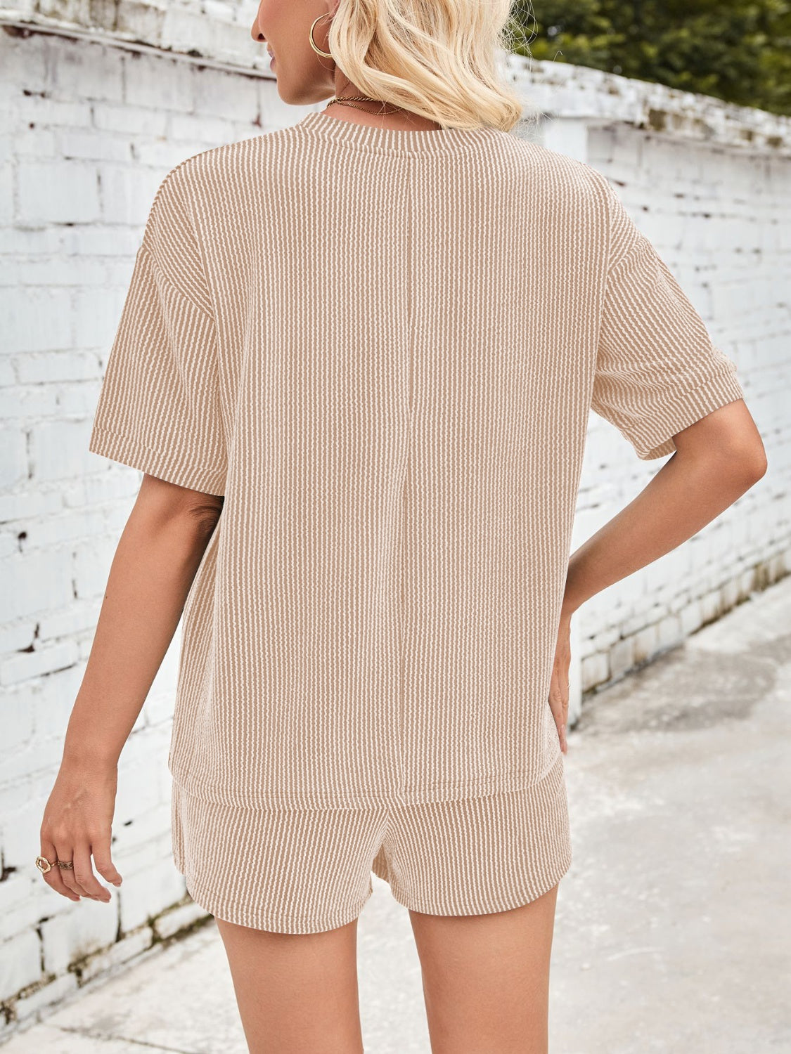 Jinte - Set de loungewear din țesătură confortabilă cu nervuri