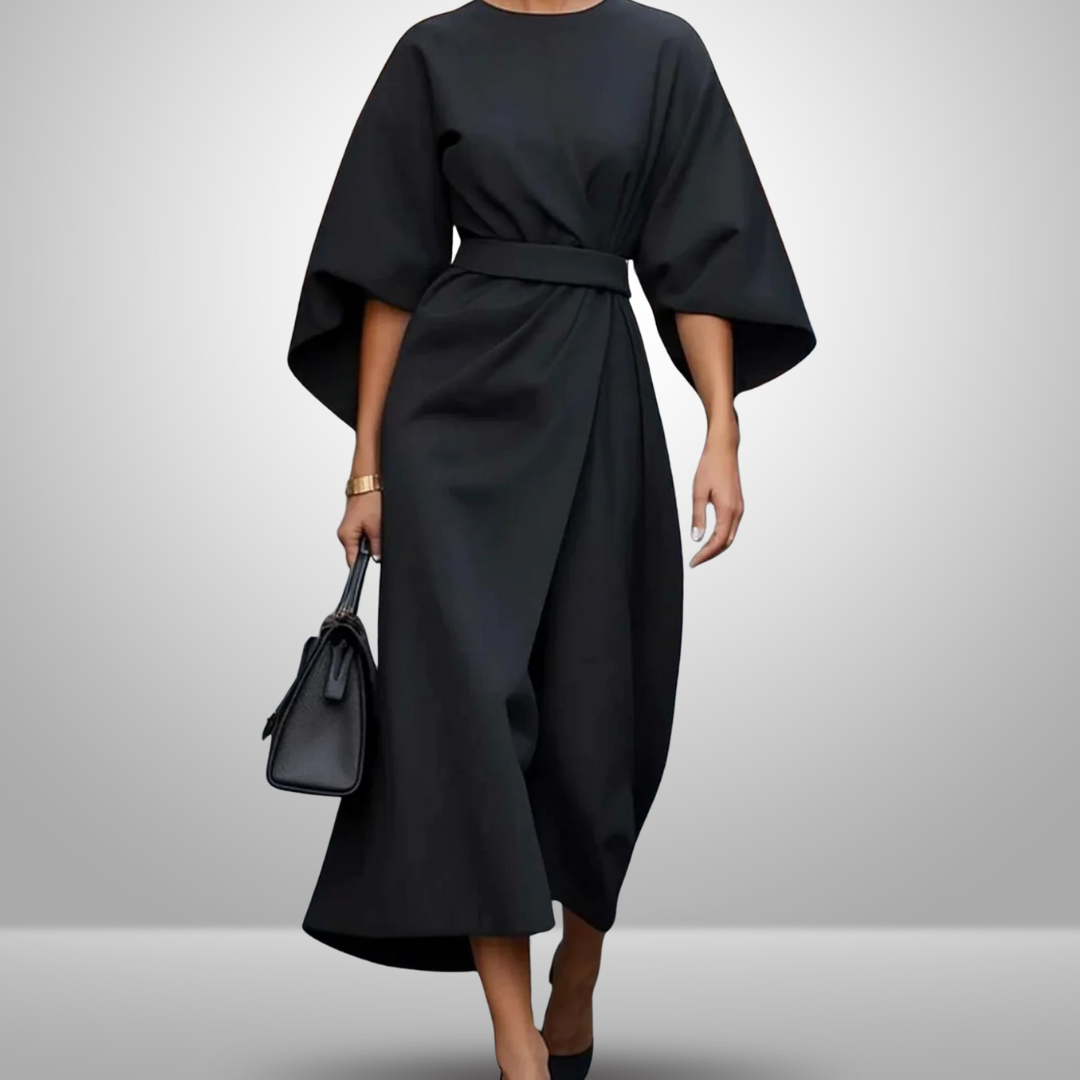 Luciana - Rochie Elegantă cu Mâneci Lanternă