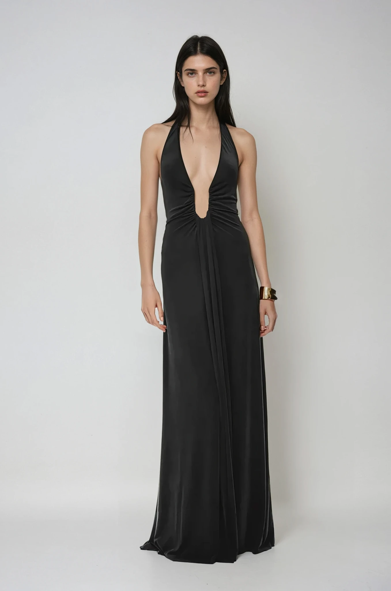 Althea – Rochie Lungă din Cupro
