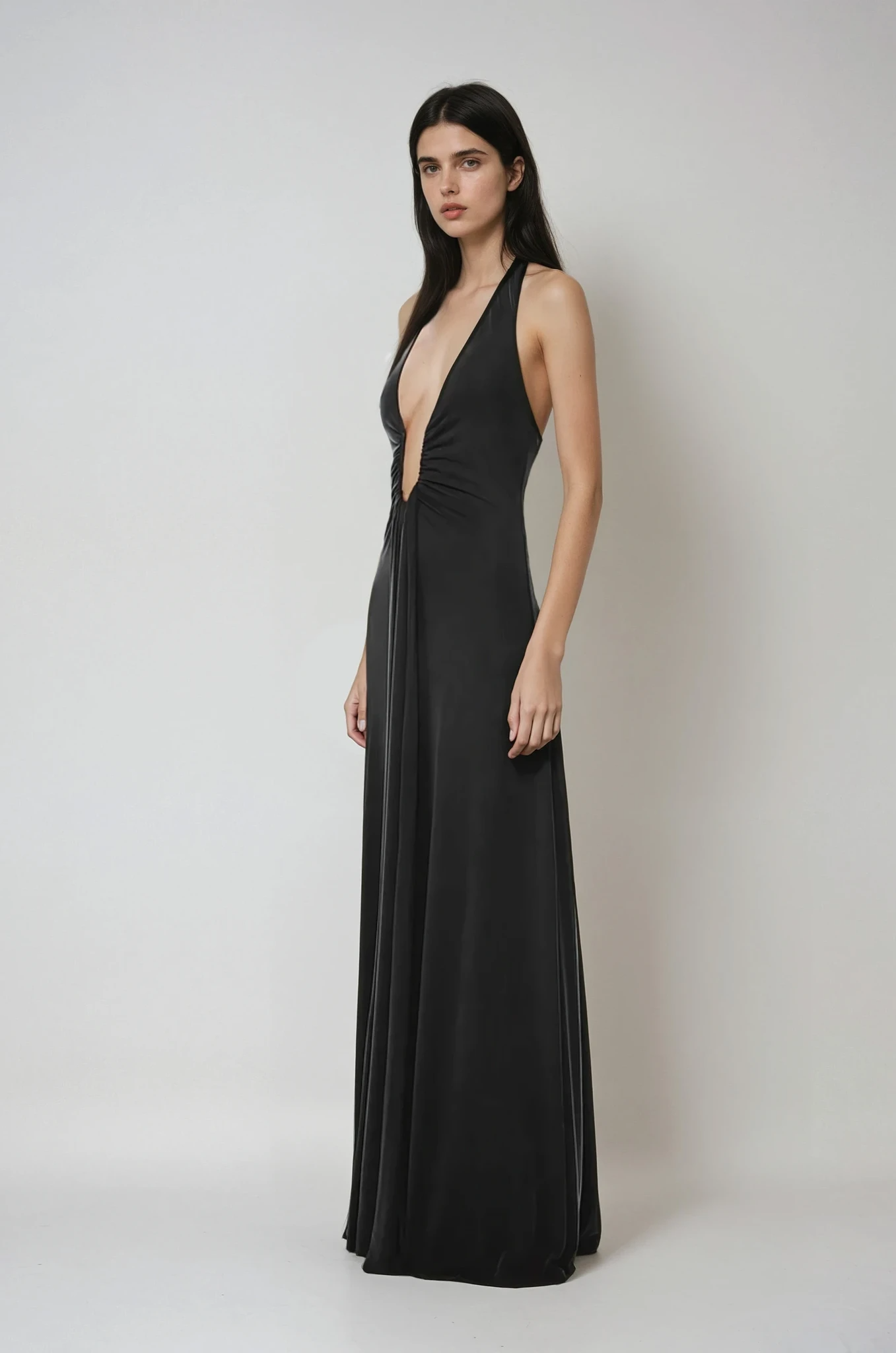 Althea – Rochie Lungă din Cupro