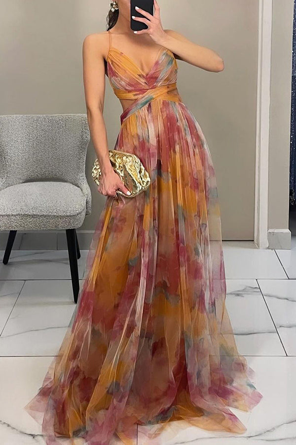 Liepa – Rochie fascinantă cu imprimeuri de flori lungi