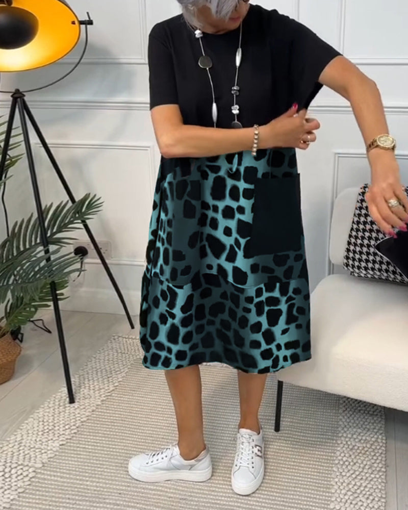 Lina – Rochie de Vară Ușoară cu Decolteu Rotund