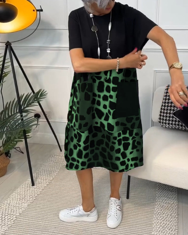 Lina – Rochie de Vară Ușoară cu Decolteu Rotund