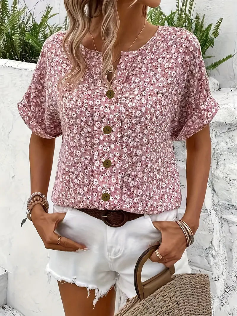Verna | Bluză elegantă cu imprimeu floral