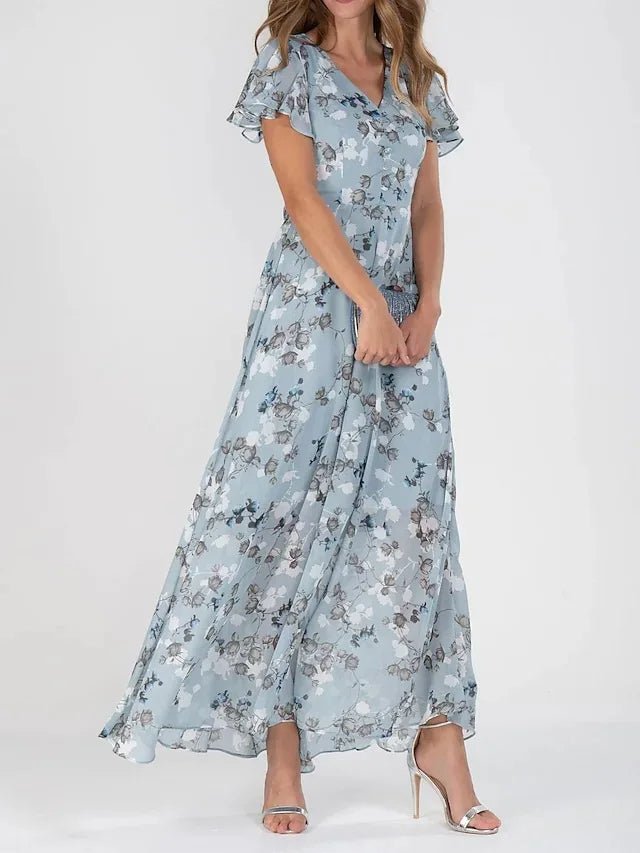 Kaitlyn | Rochie maxi elegantă cu flori