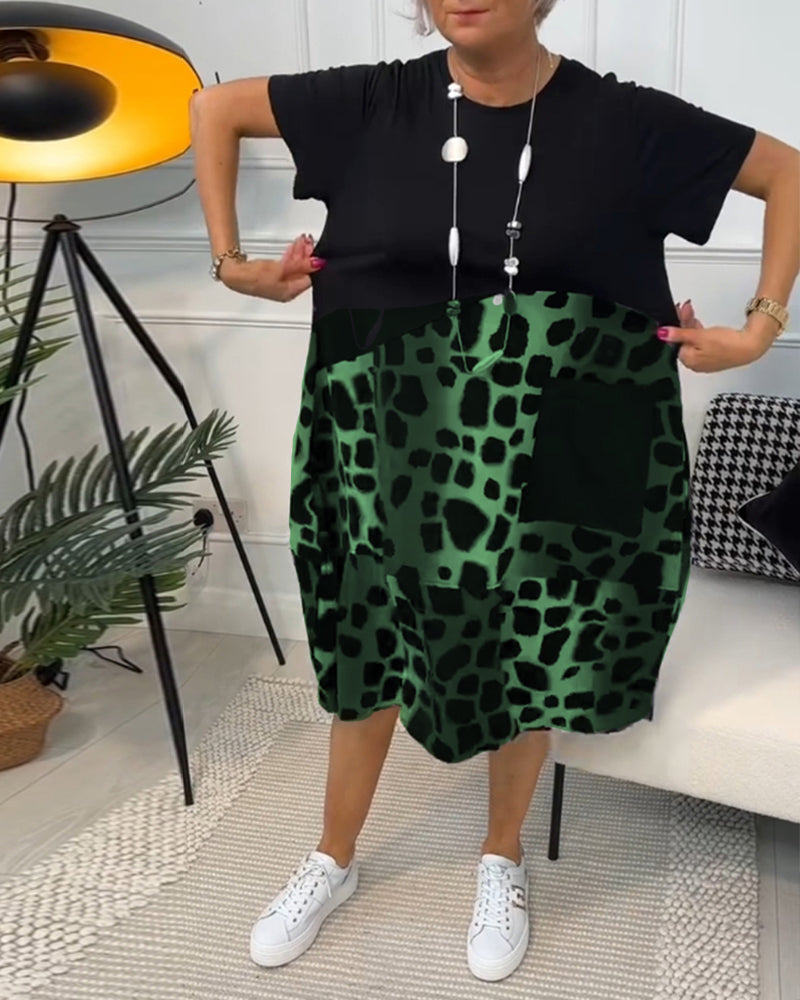 Lina – Rochie de Vară Ușoară cu Decolteu Rotund
