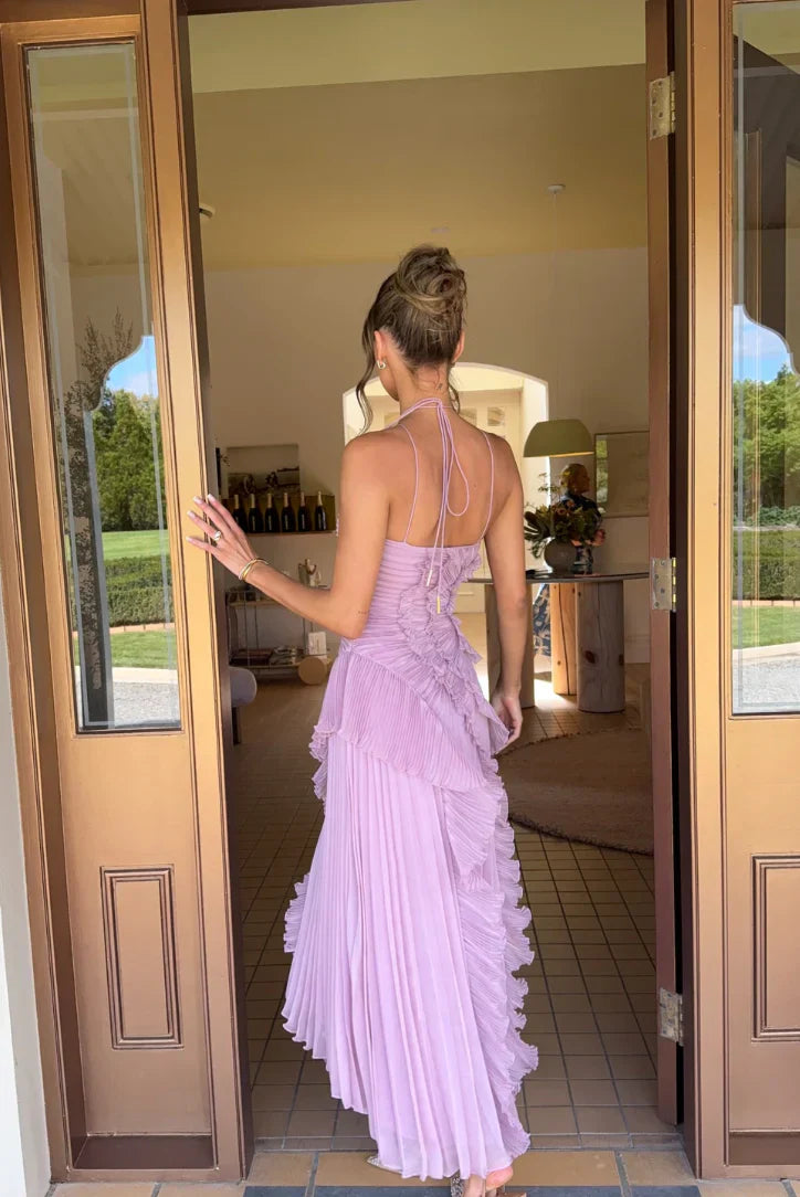 Maëlle - Rochie cu spatele gol și volane
