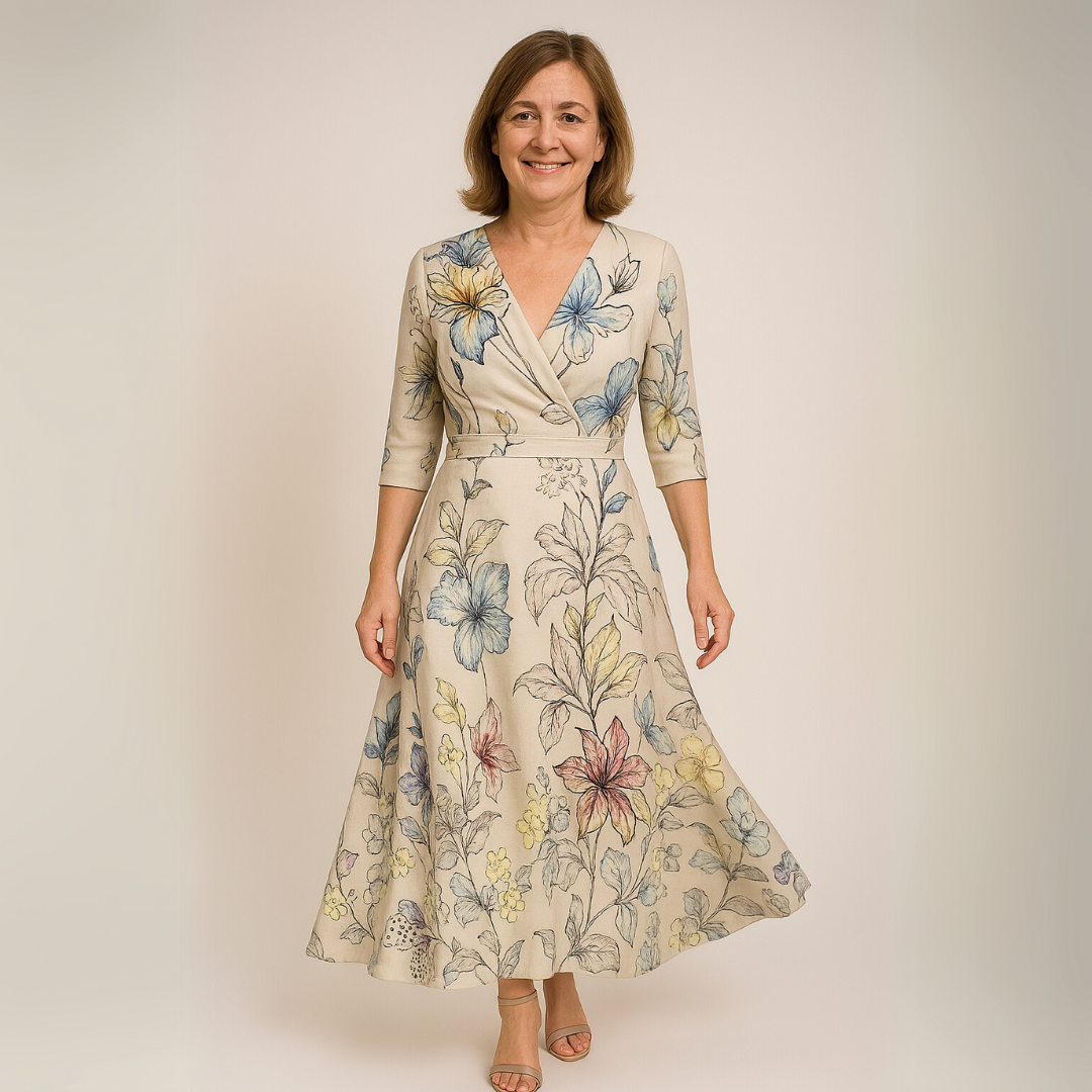 Emily - Rochie de lux cu flori
