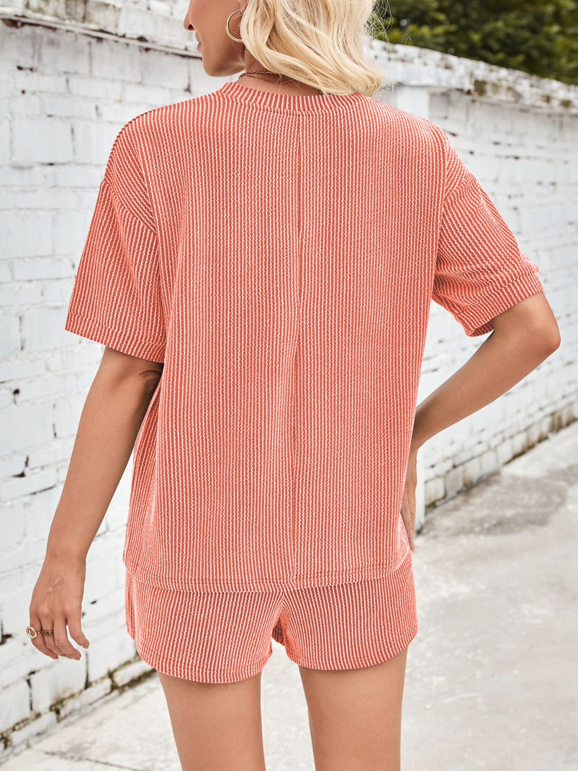 Jinte - Set de loungewear din țesătură confortabilă cu nervuri