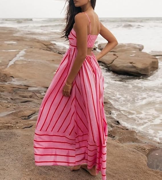 Rosa – Rochie lungă Sunset Vibes