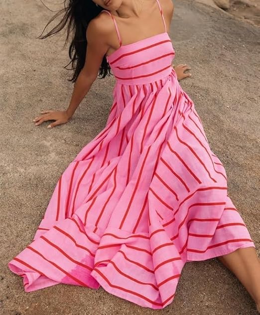 Rosa – Rochie lungă Sunset Vibes
