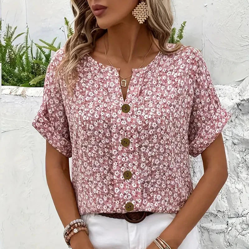Verna | Bluză elegantă cu imprimeu floral
