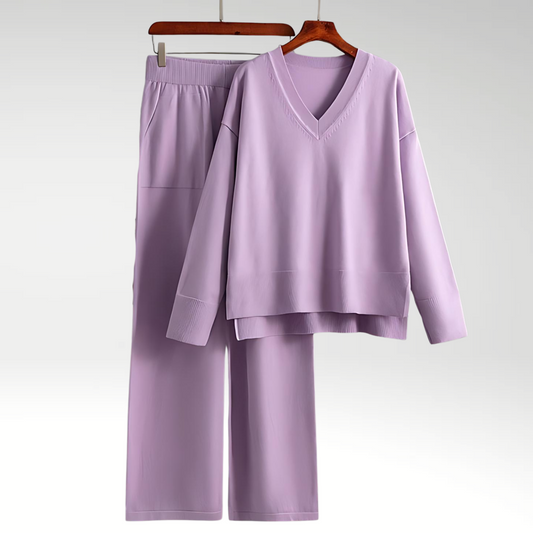 Lunira București™ | Set de lux din două piese cu decolteu în V