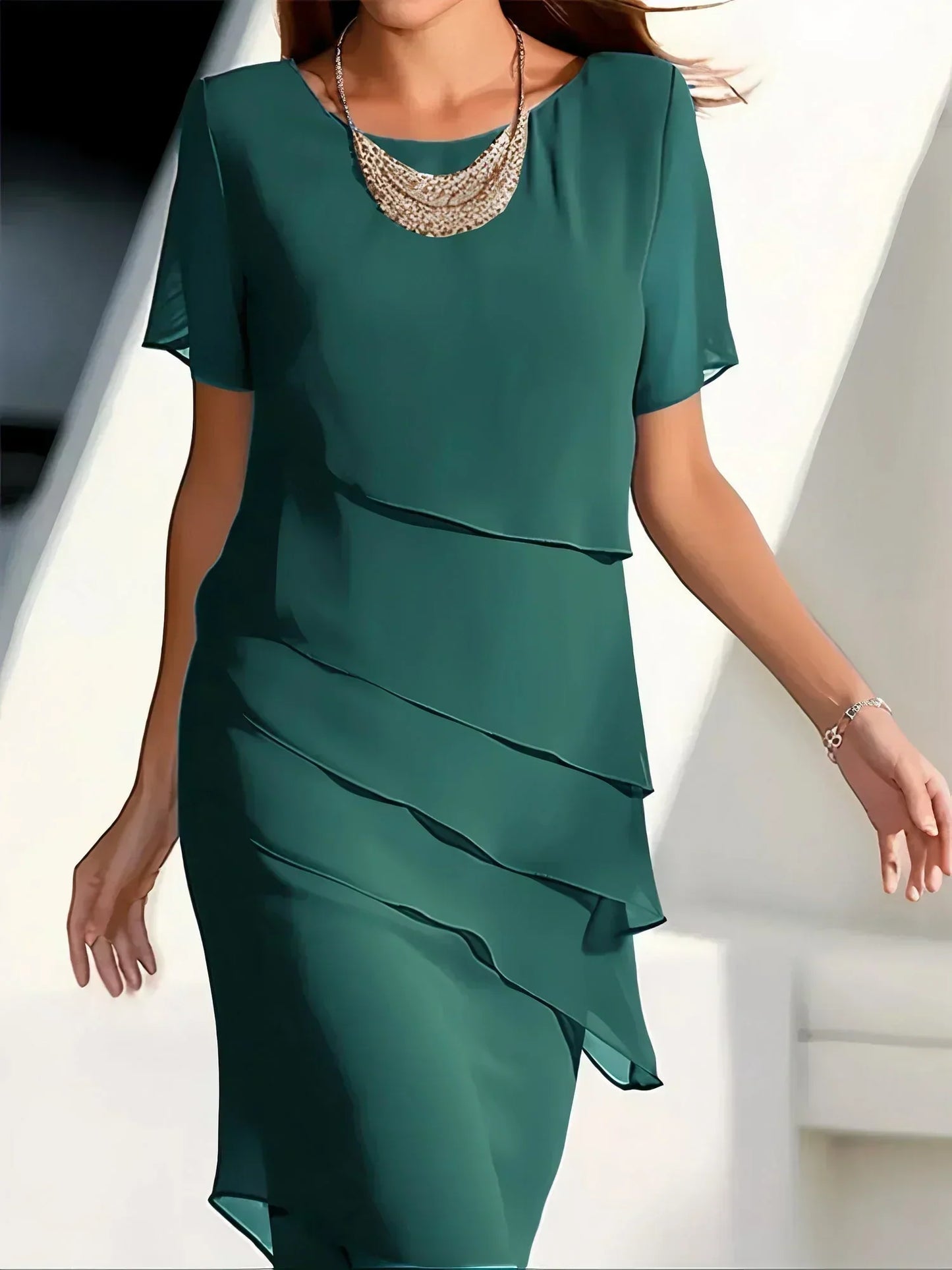 Lena | Rochie elegantă cu volane