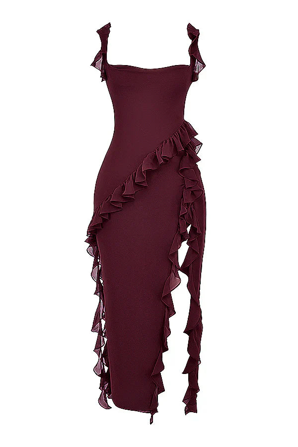 Dyane - Rochie maxi elegantă cu fante