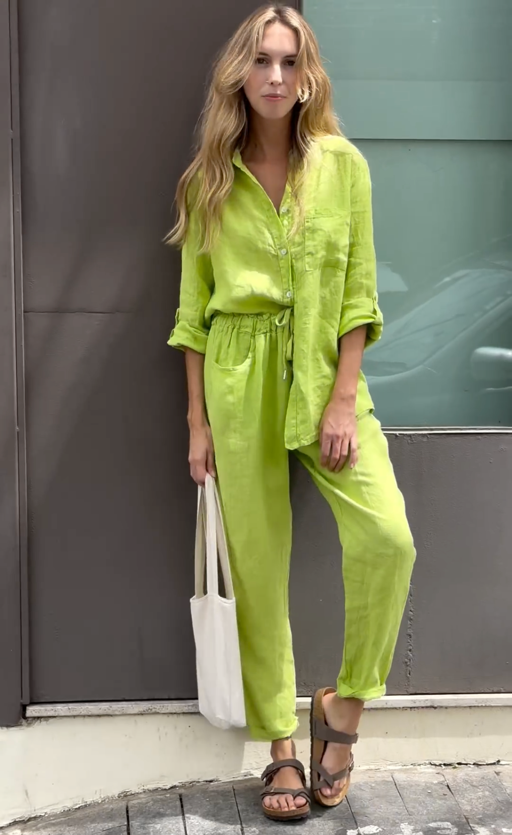 Brit – Set elegant din două piese din in