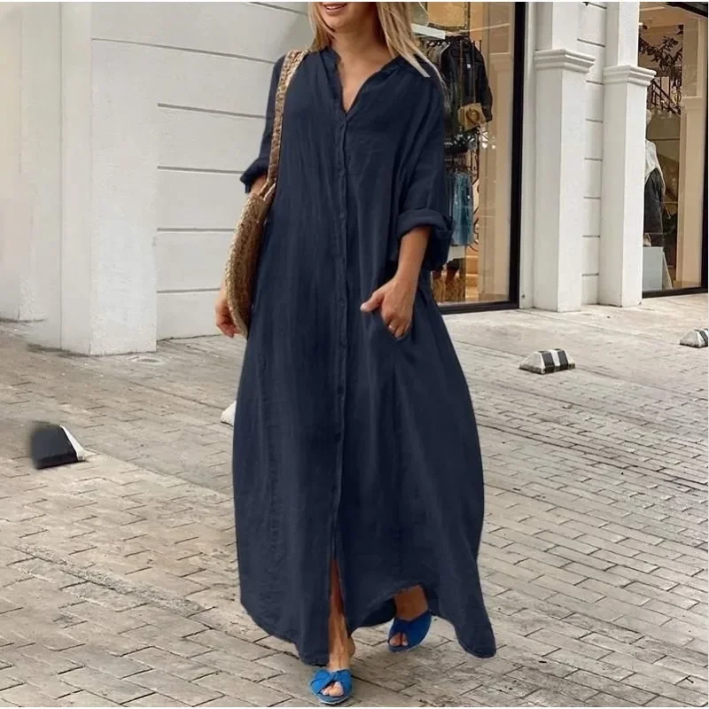 Heidi - Rochie camasa oversize din in