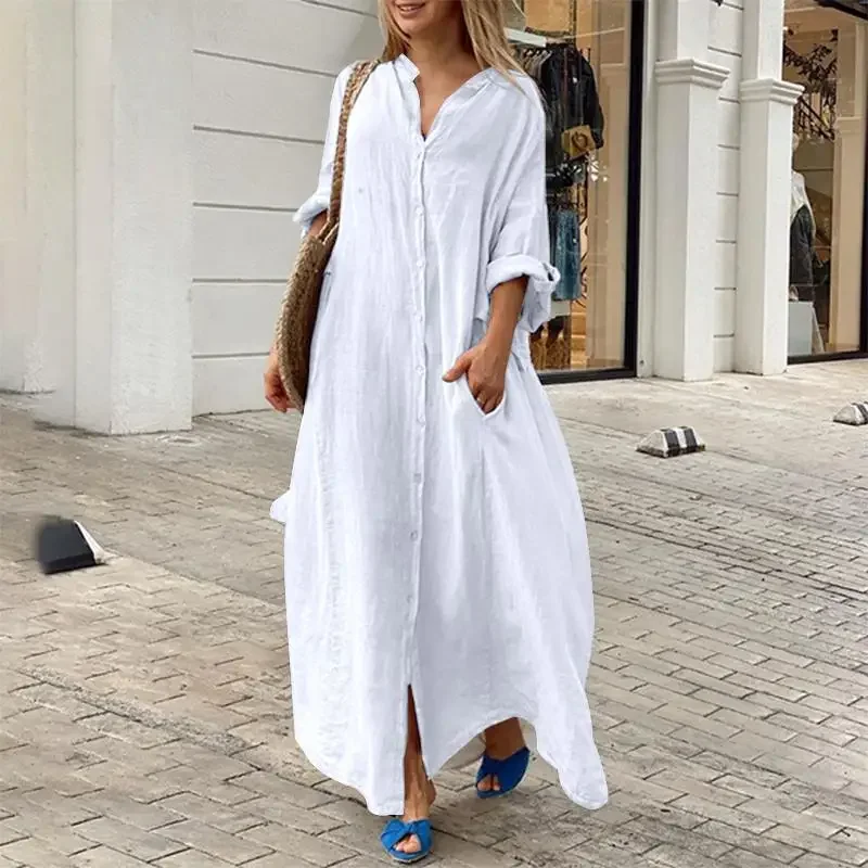Heidi - Rochie camasa oversize din in