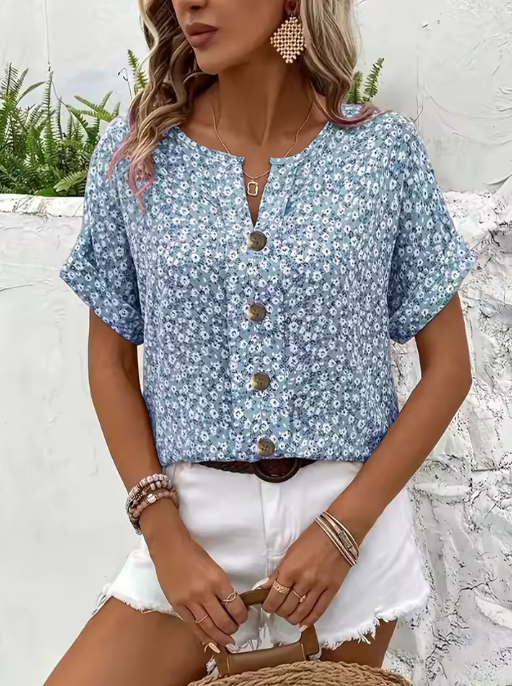 Verna | Bluză elegantă cu imprimeu floral