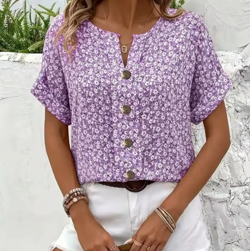 Verna | Bluză elegantă cu imprimeu floral
