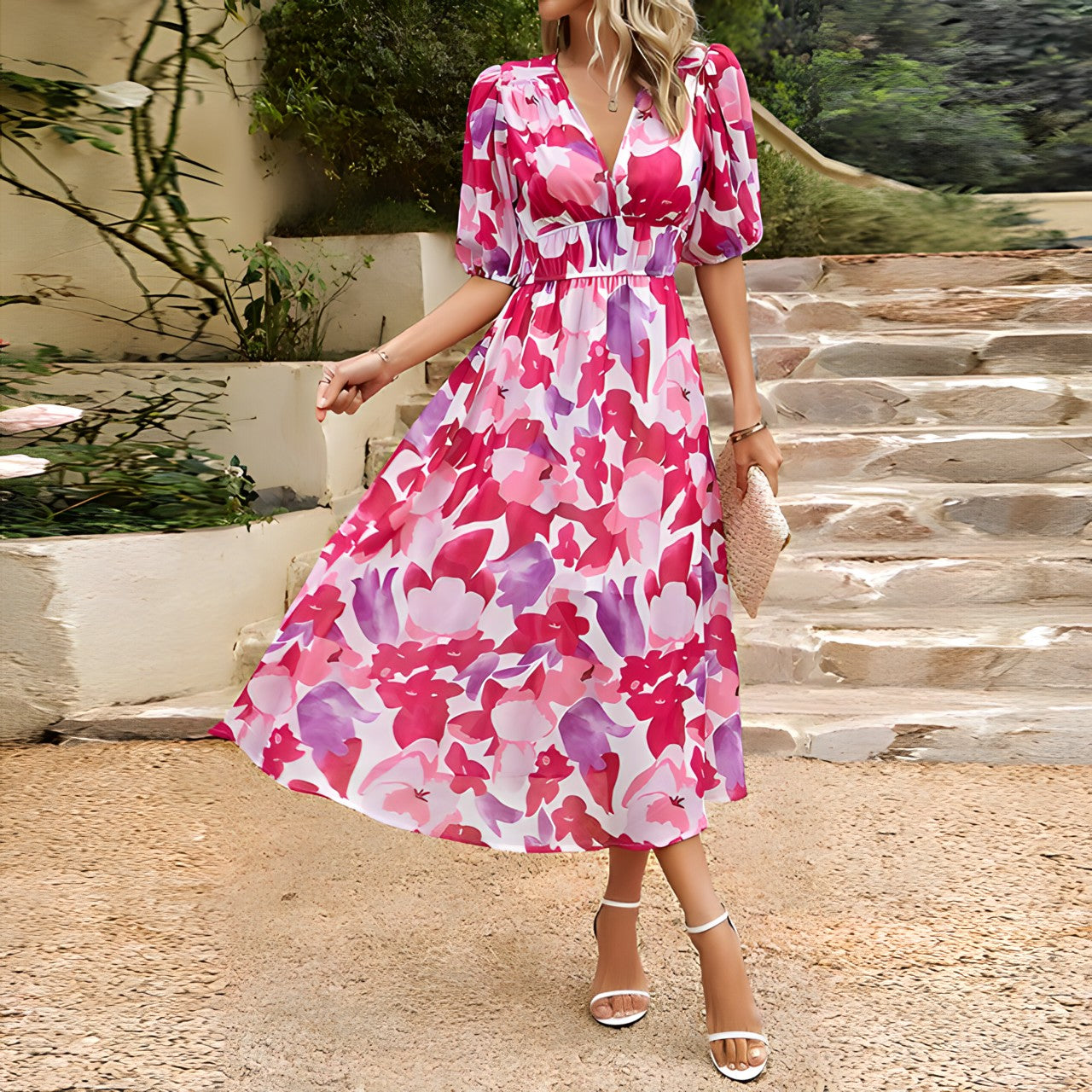 Paula™ | Adorabilă rochie cu decolteu în V