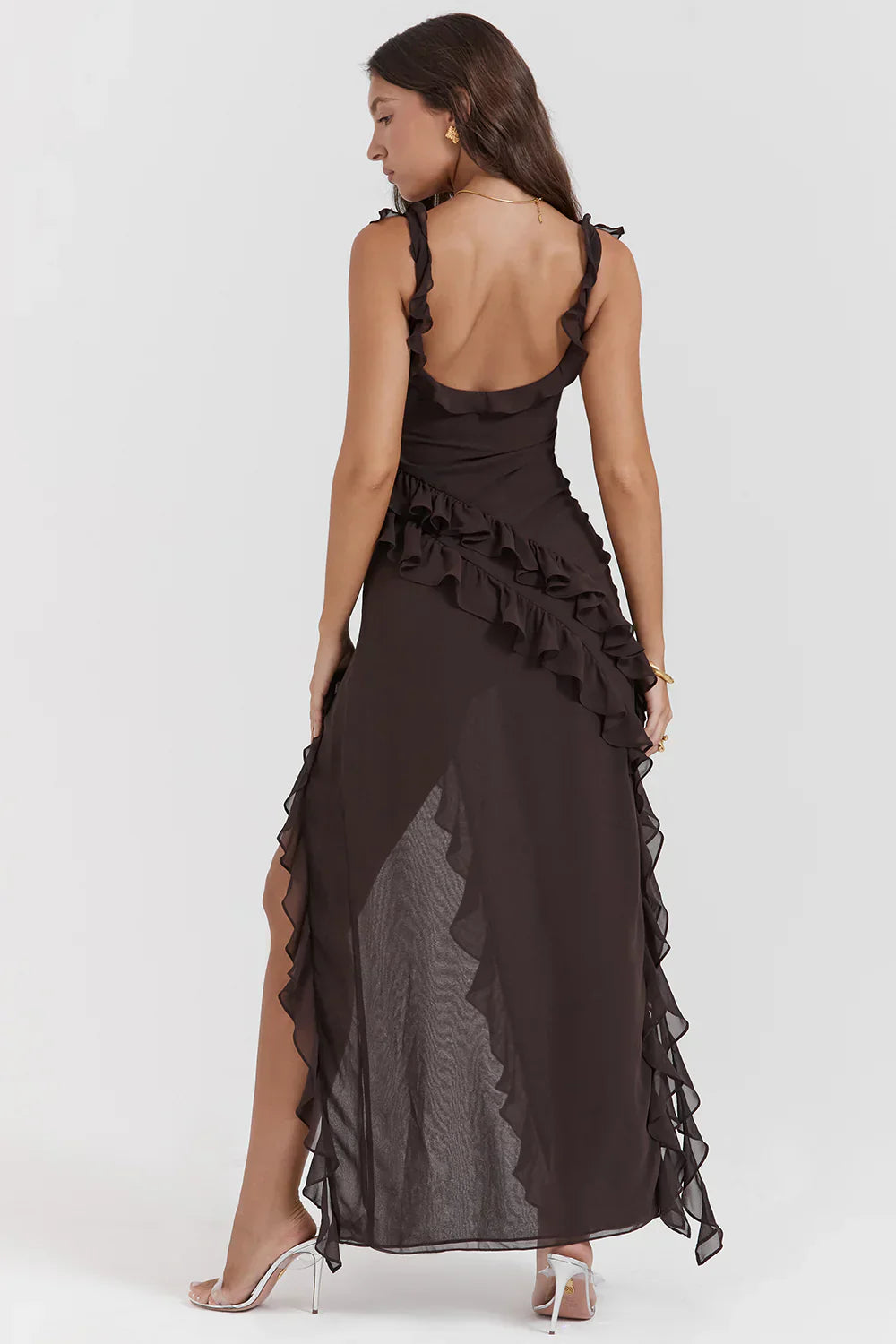 Dyane - Rochie maxi elegantă cu fante