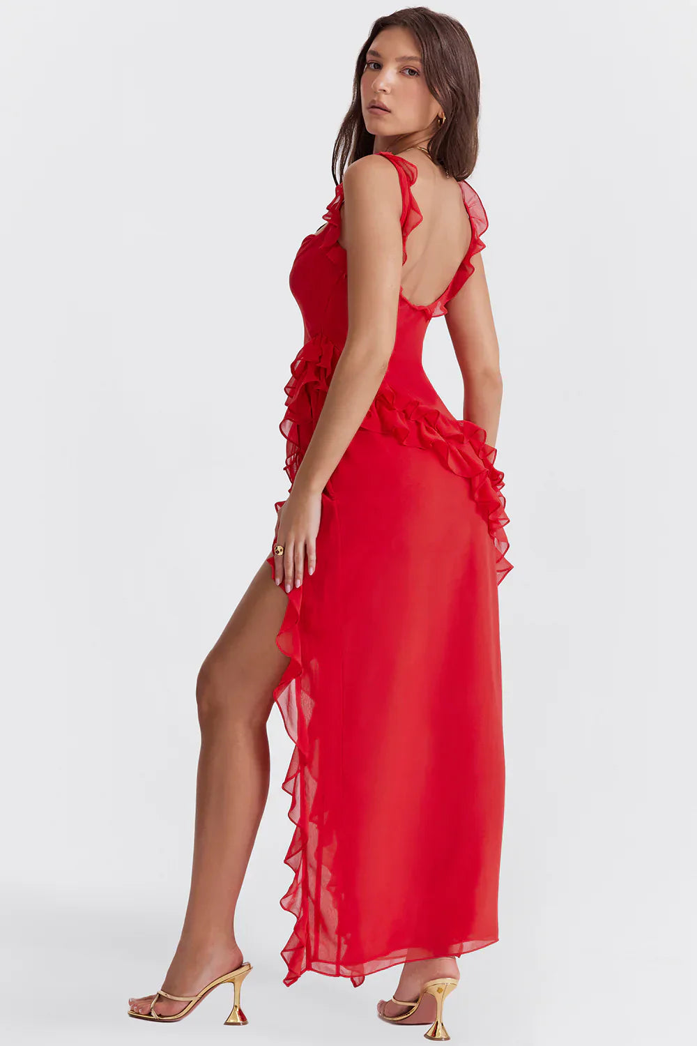 Dyane - Rochie maxi elegantă cu fante