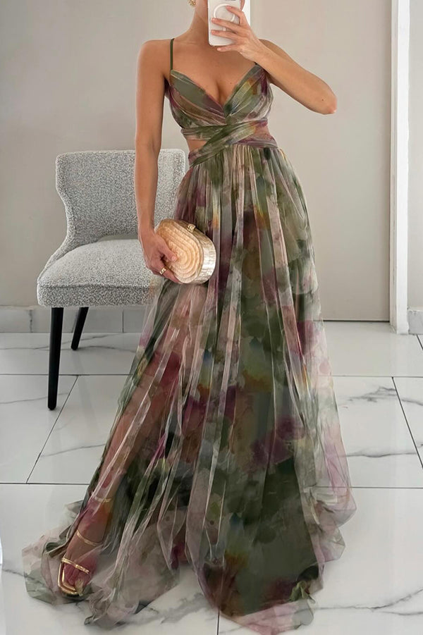 Liepa – Rochie fascinantă cu imprimeuri de flori lungi