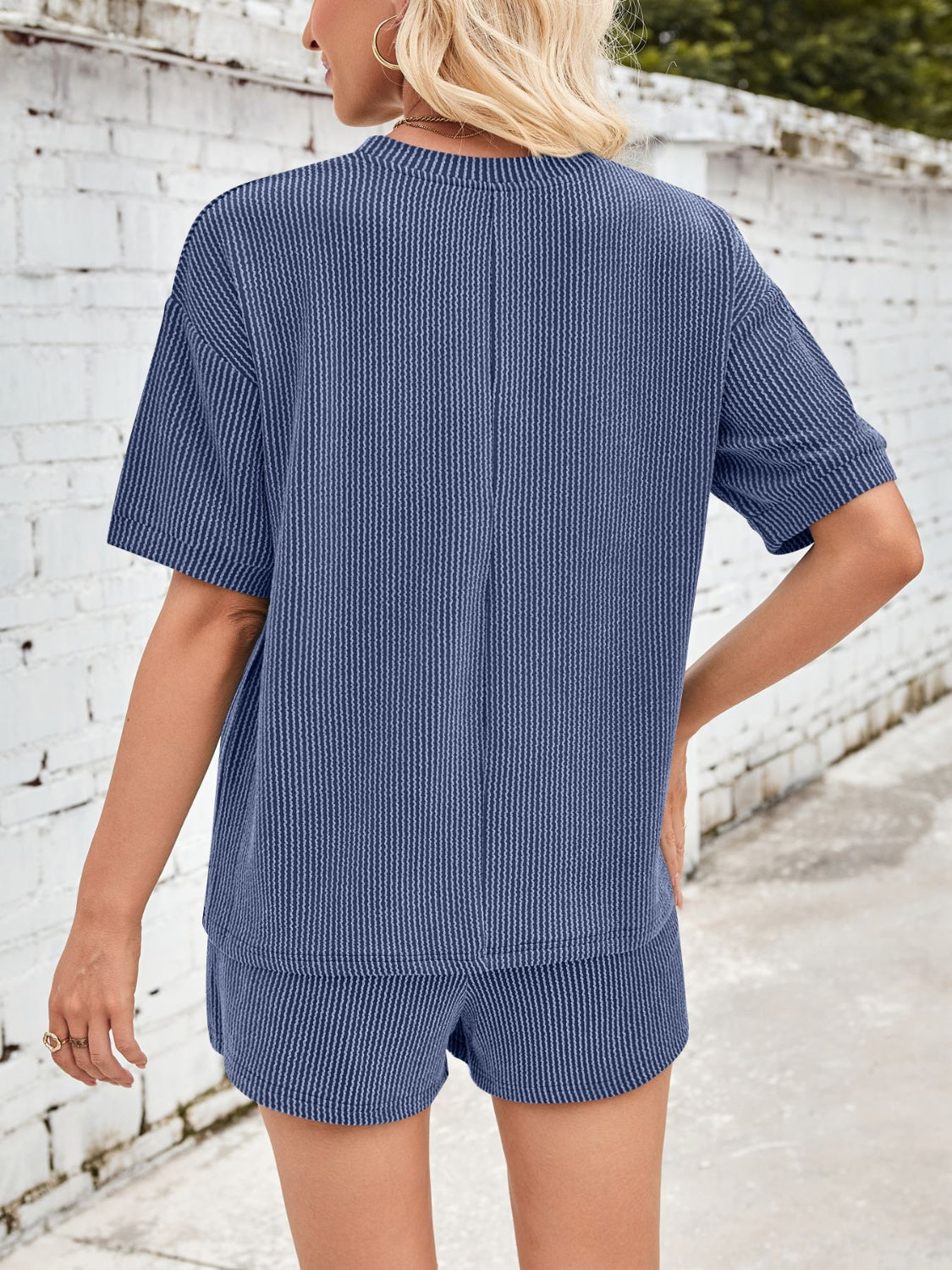 Jinte - Set de loungewear din țesătură confortabilă cu nervuri