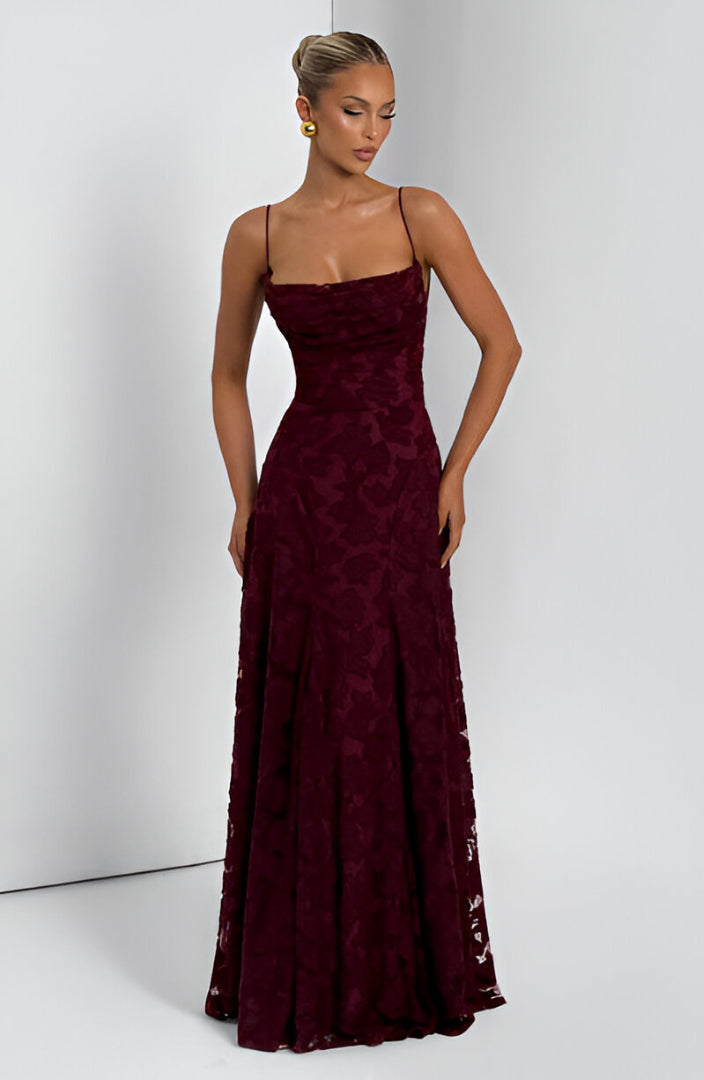 Francisa - Rochie lungă corset din dantelă