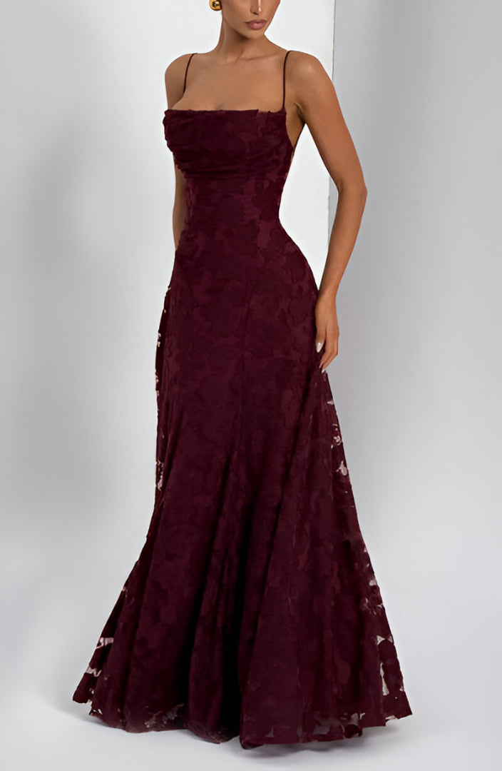 Francisa - Rochie lungă corset din dantelă