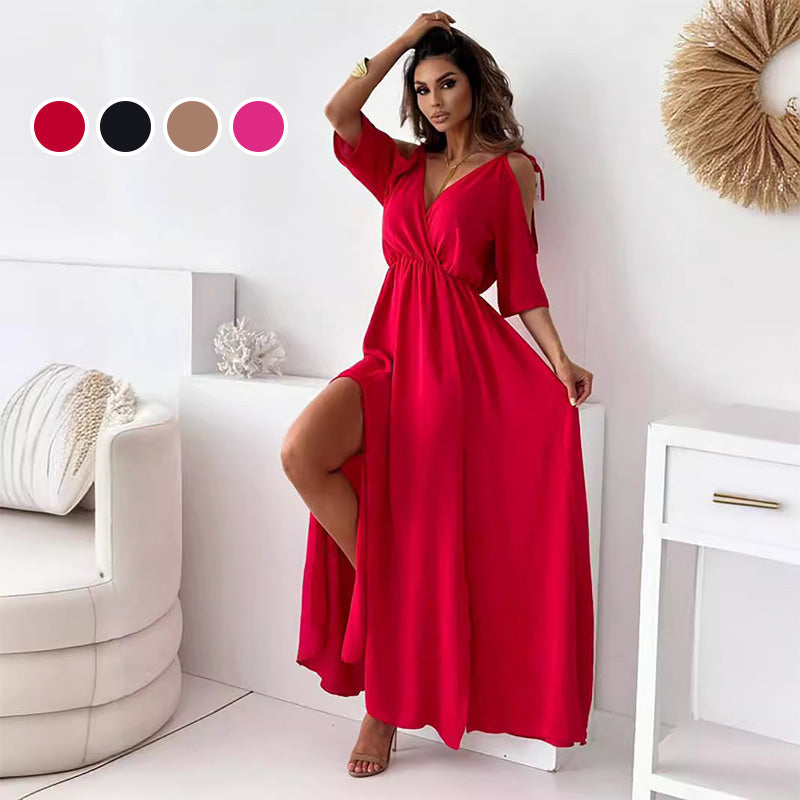 Sienna – Rochie Elegantă cu Fente Laterală