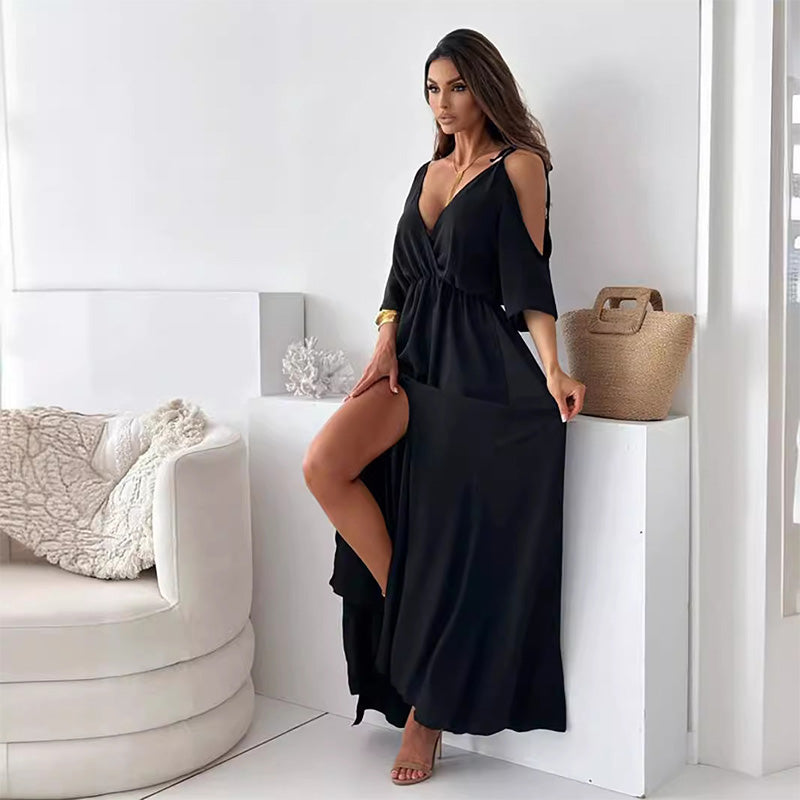 Sienna – Rochie Elegantă cu Fente Laterală