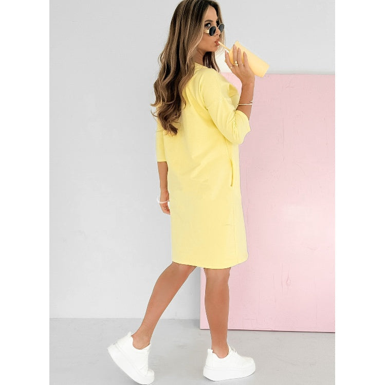 Mira – Rochie cu mâneci 3/4 și buzunare