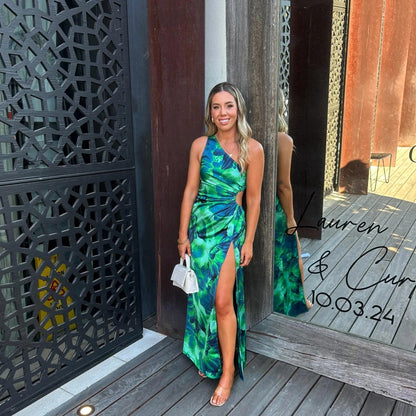 Magalie – Rochie Calista verde smarald