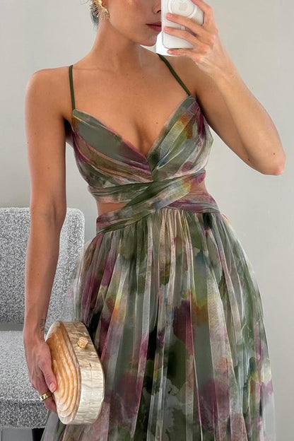 Liepa – Rochie fascinantă cu imprimeuri de flori lungi