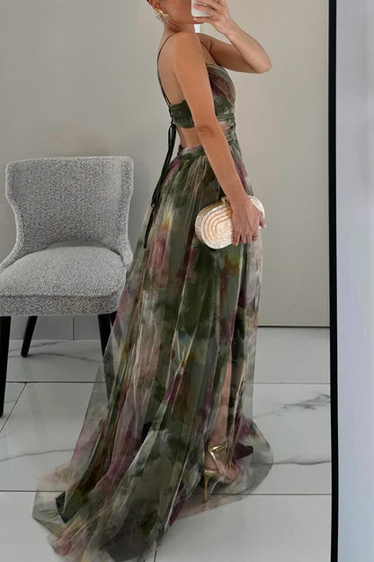 Liepa – Rochie fascinantă cu imprimeuri de flori lungi