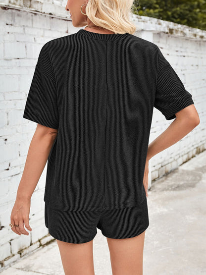 Jinte - Set de loungewear din țesătură confortabilă cu nervuri