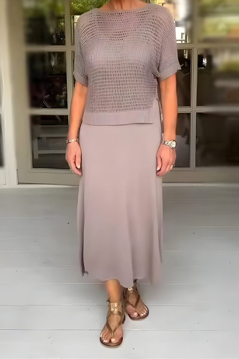 Jocelyne - Rochie de vară cu top tricotat