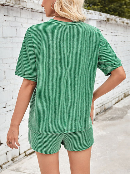 Jinte - Set de loungewear din țesătură confortabilă cu nervuri