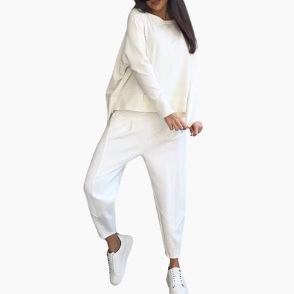Diane – Set de două piese confortabil cu guler rotund