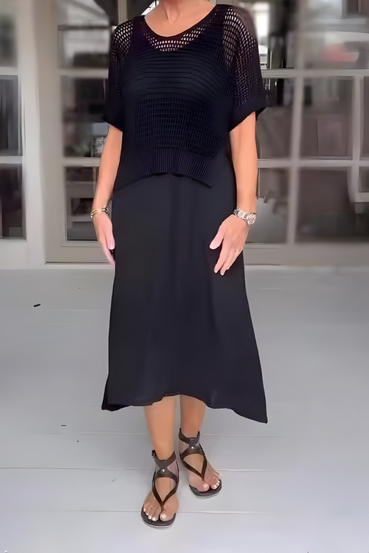 Jocelyne - Rochie de vară cu top tricotat