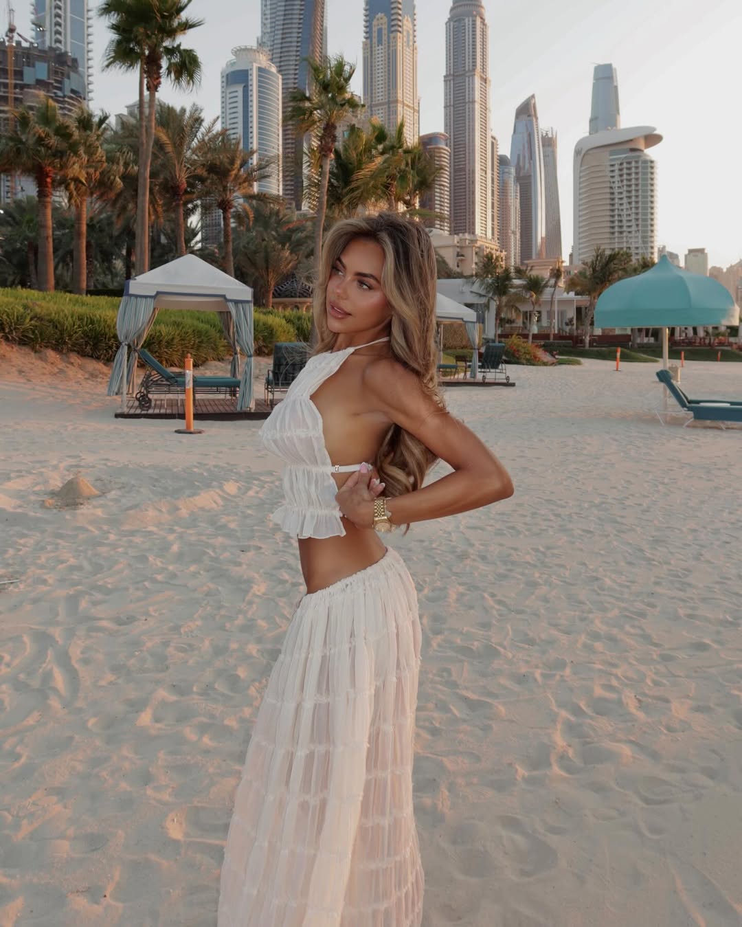 Beatrice - Set Bohémian cu Volane