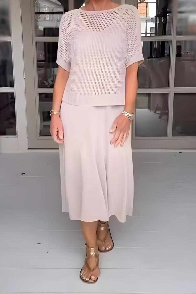Jocelyne - Rochie de vară cu top tricotat