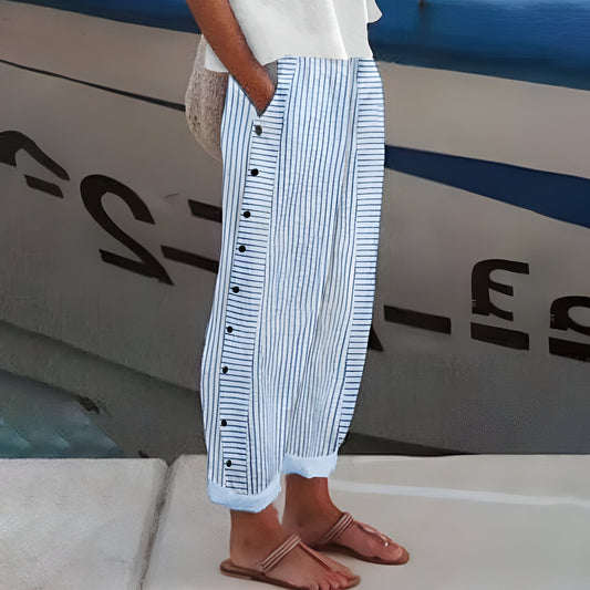 Sandrine™ | Pantaloni din in