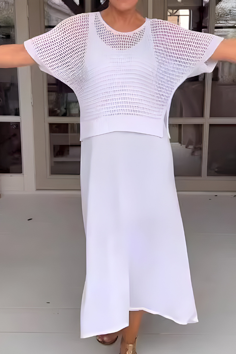 Jocelyne - Rochie de vară cu top tricotat